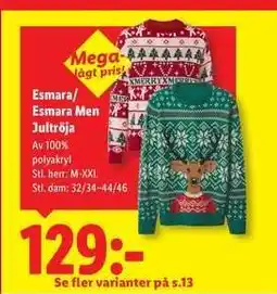 Lidl Esmara/Esmara Men Jultröja erbjuda