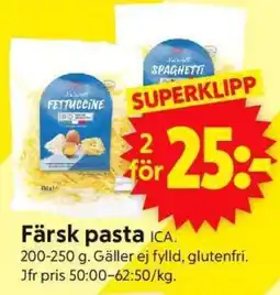 ICA Supermarket Färsk pasta ICA erbjuda