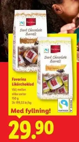 Lidl Favorina Likörchoklad erbjuda