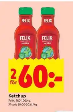 ICA Supermarket Ketchup erbjuda