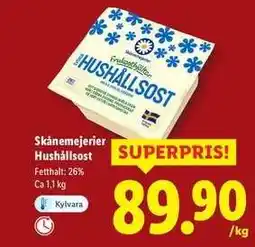 Lidl Skånemejerier Hushållsost erbjuda