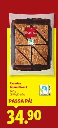 Lidl Favorina Mininötbräck erbjuda