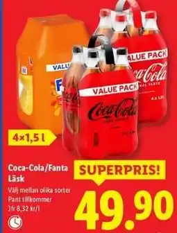 Lidl Coca-Cola, Fanta Läsk erbjuda