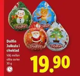 Lidl Dolfin Julkula i choklad erbjuda