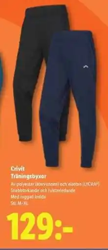Lidl Crivit Träningsbyxor erbjuda