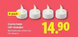 Lidl Livarno home LED-värmeljus erbjuda