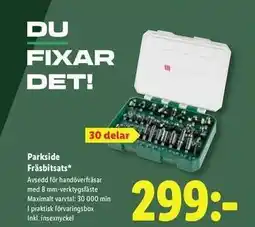 Lidl Parkside Fräsbitsats erbjuda