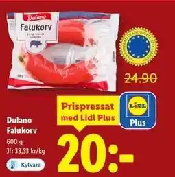 Lidl Dulano Falukorv erbjuda