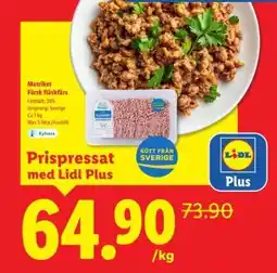 Lidl Matriket Färsk Fläskfärs erbjuda