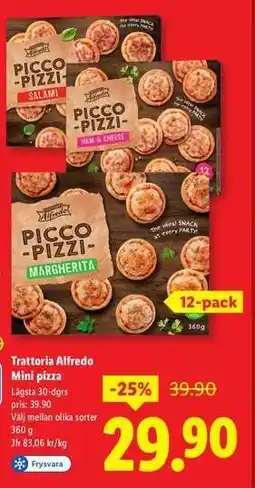 Lidl Trattoria Alfredo Mini pizza erbjuda