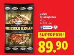 Lidl Görans kycklingkebab erbjuda