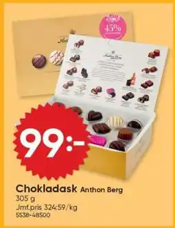 DollarStore Chokladask Anthon Berg erbjuda