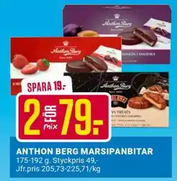 ÖoB Anthon Berg Marsipanbitar erbjuda
