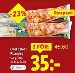 Lidl Chef Select Pizzadeg erbjuda