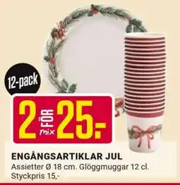 ÖoB ENGÅNGSARTIKLAR JUL erbjuda