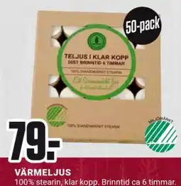 ÖoB Värmeljus erbjuda