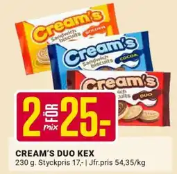 ÖoB CREAM'S DUO KEX erbjuda