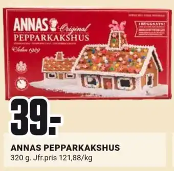ÖoB ANNAS PEPPARKAKSHUS erbjuda