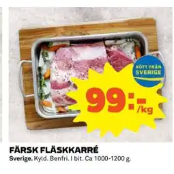 Coop Färsk fläskkarré erbjuda
