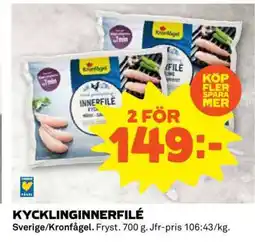 Coop Kycklinginnerfilé erbjuda