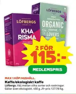 Stora Coop Kaffe/ekologiskt kaffe erbjuda