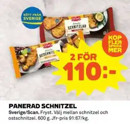 Coop PANERAD SCHNITZEL erbjuda