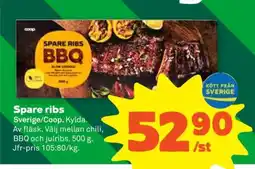 Stora Coop Spare ribs erbjuda