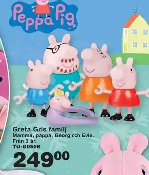 Lekextra Greta Gris familj, SEK 249 erbjuda