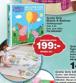 Lekextra Greta Gris Match A Balloon, SEK 199 erbjuda