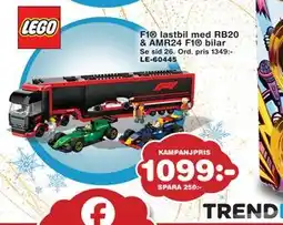 Lekextra F1 lastbil med RB20 & AMR24 F1 bilar, SEK 1099 erbjuda
