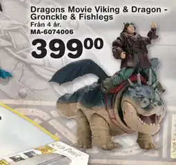 Lekextra Dragons Movie Viking & Dragon Gronckle & Fishlegs, SEK 399 erbjuda
