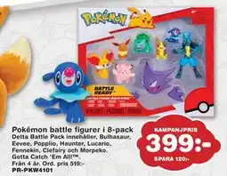 Lekextra Pokémon battle figurer i 8-pack, SEK 399 erbjuda