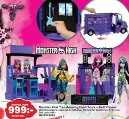 Lekextra Monster Fest Transforming Food Truck + Doll Playset, SEK 999 erbjuda