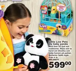 Lekextra Little Live Pets my baby panda, SEK 599 erbjuda