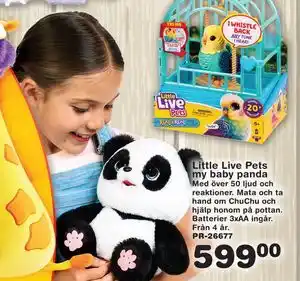Lekextra Little Live Pets my baby panda, SEK 599 erbjuda