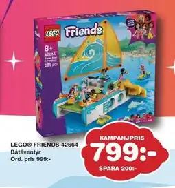 Lekextra LEGO FRIENDS 42664 Båtäventyr, SEK 799 erbjuda
