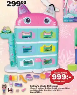 Lekextra Gabby’s Movie Dollhouse, SEK 999 erbjuda