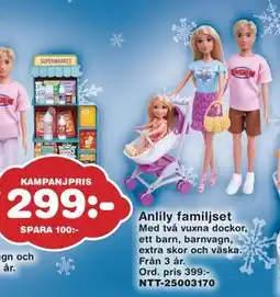 Lekextra Anlily familjset, SEK 299 erbjuda