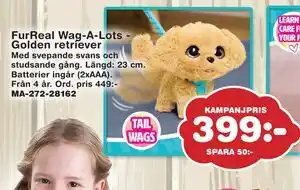 Lekextra FurReal Wag-A-Lots Golden retriever, SEK 399 erbjuda