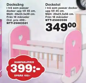 Lekextra Docksäng, SEK 399 erbjuda
