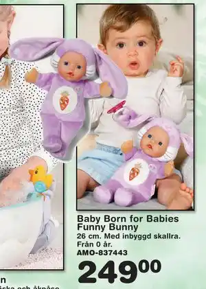 Lekextra Baby Born for Babies Funny Bunny, SEK 249 erbjuda