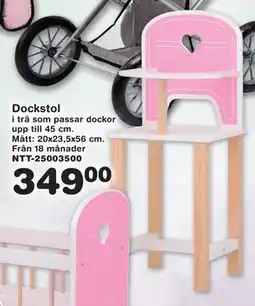 Lekextra Dockstol, SEK 349 erbjuda