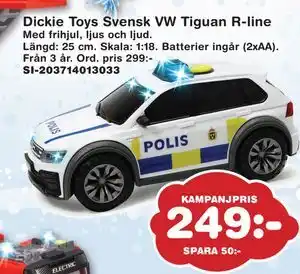Lekextra Dickie Toys Svensk VW Tiguan R-line, SEK 249 erbjuda
