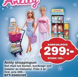 Lekextra Anlily shoppingset, SEK 299 erbjuda