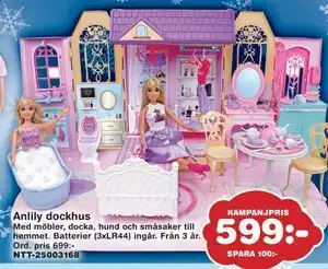 Lekextra Anlily dockhus, SEK 599 erbjuda