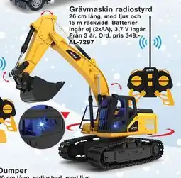 Lekextra Grävmaskin radiostyrd, SEK 249 erbjuda