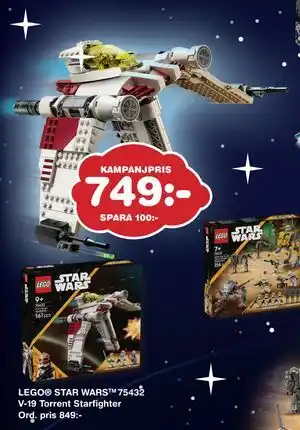 Lekextra LEGO STAR WARS TM. 75432 V-19 Torrent Starfighter, SEK 749 erbjuda
