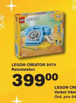 Lekextra LEGO CREATOR 31174 Retrotelefon, SEK 399 erbjuda