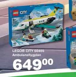 Lekextra LEGO CITY 60465 Ambulansflygplan, SEK 649 erbjuda
