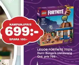Lekextra LEGO FORTNITE 77076 Durrr Burgers restaurang Ord. pris 799:-, SEK 699 erbjuda